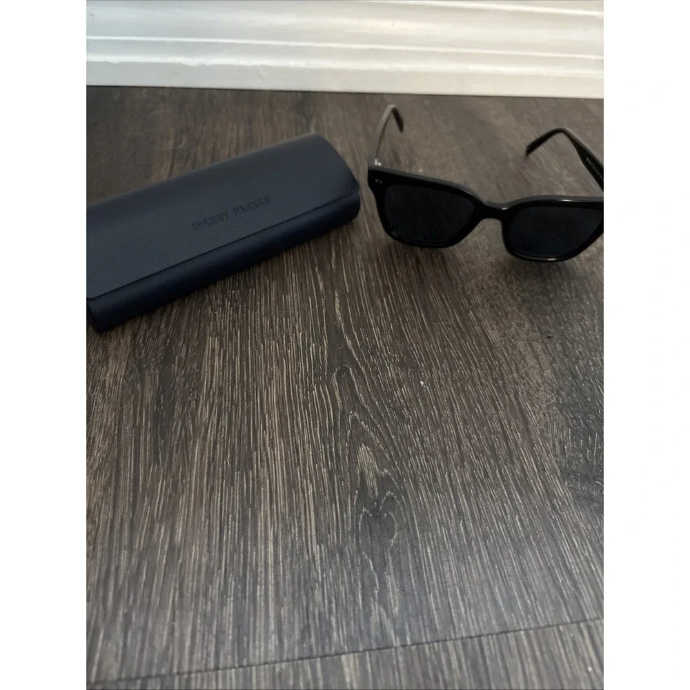 Warby Parker Beale Sunglasses & Case Jet Black Prescription (Retail $95)